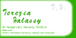 terezia halassy business card