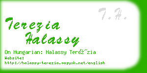 terezia halassy business card